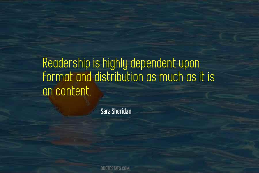Sara Sheridan Quotes #136278