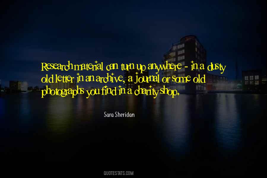 Sara Sheridan Quotes #152118