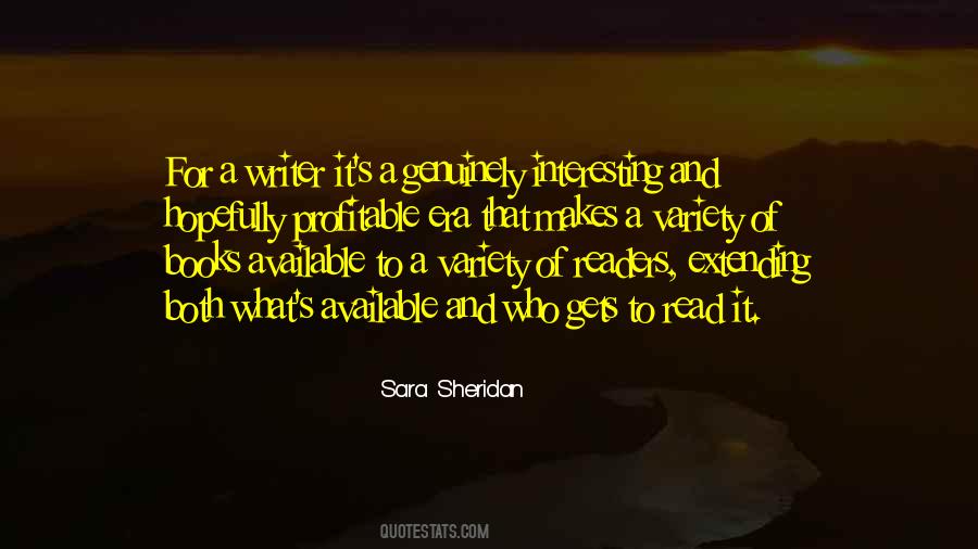 Sara Sheridan Quotes #207878