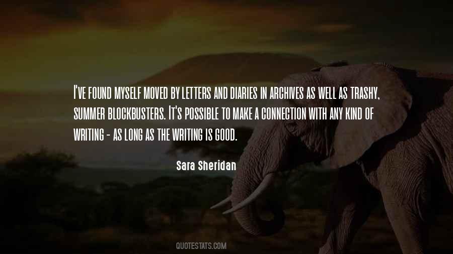 Sara Sheridan Quotes #375751