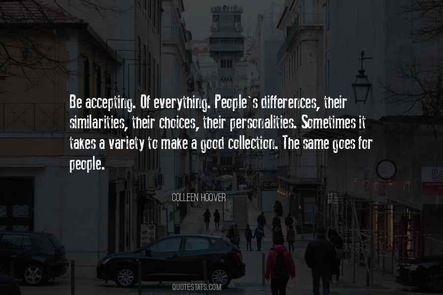 Quotes About Accepting Differences #9224