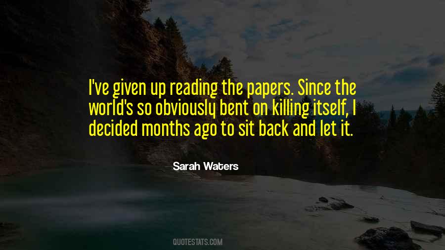 Sarah Waters Quotes #134851