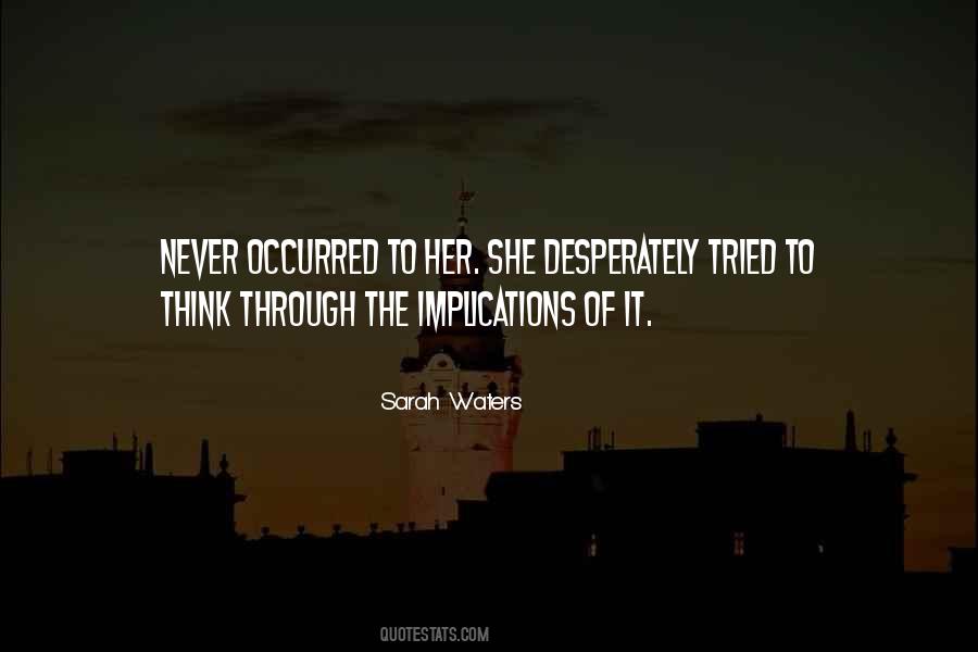 Sarah Waters Quotes #417452