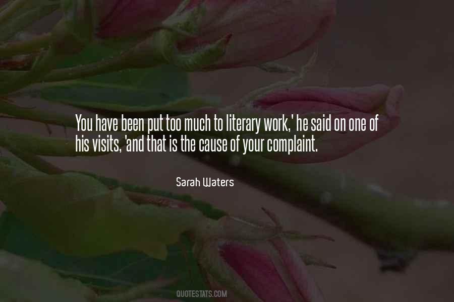 Sarah Waters Quotes #715680