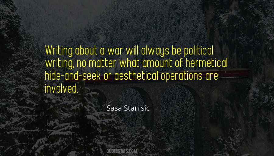 Sasa Stanisic Quotes #900598