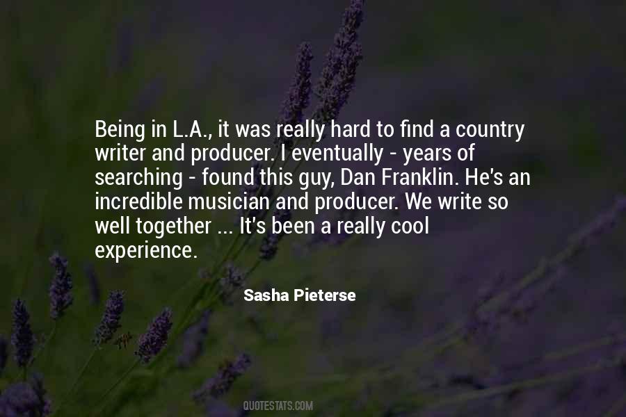 Sasha Pieterse Quotes #1642921