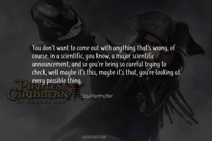 Saul Perlmutter Quotes #1781912