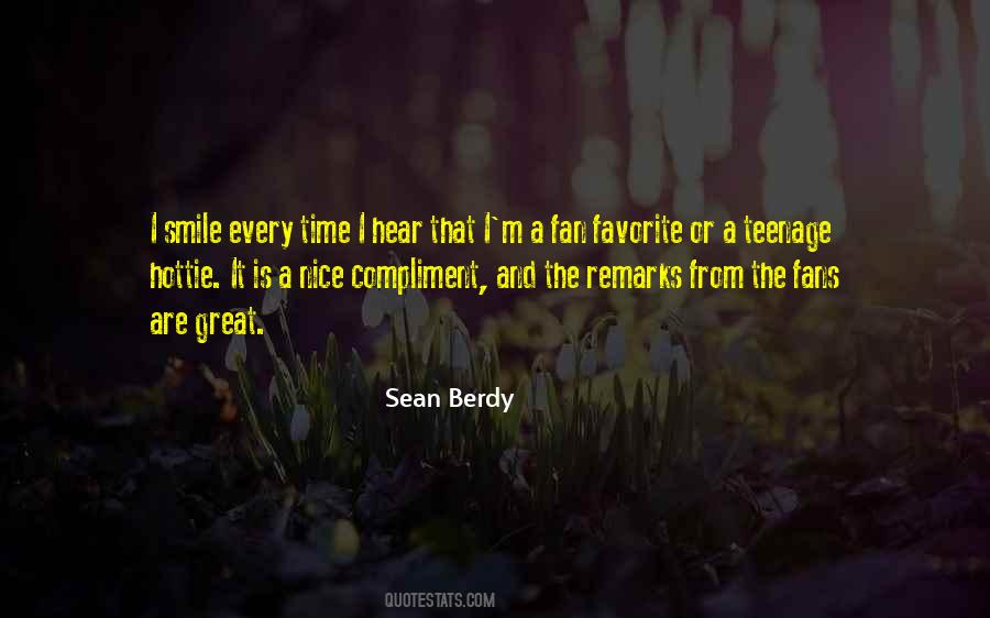 Sean Berdy Quotes #977562
