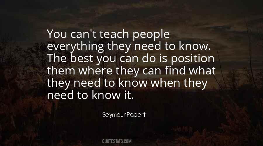 Seymour Papert Quotes #1779787