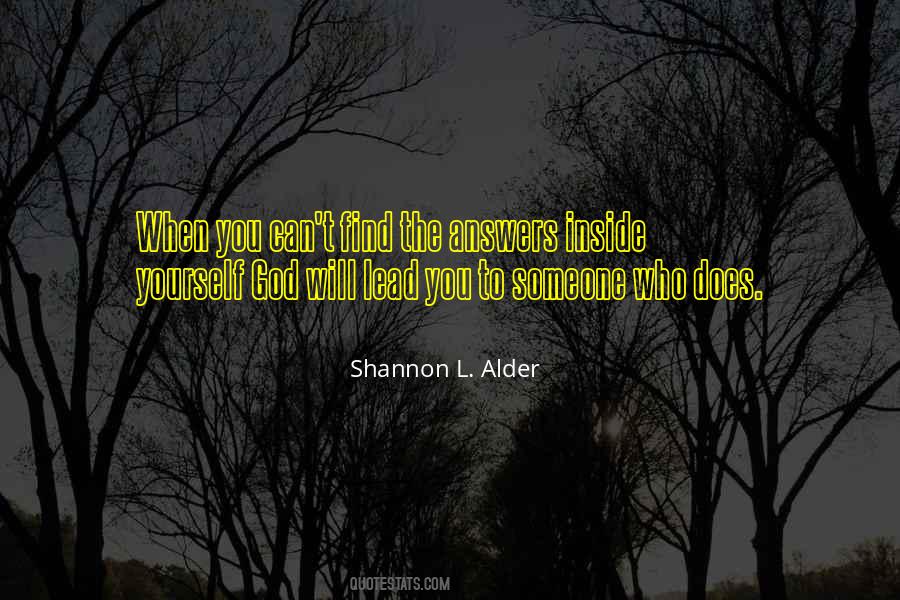 Shannon L Alder Quotes #36513