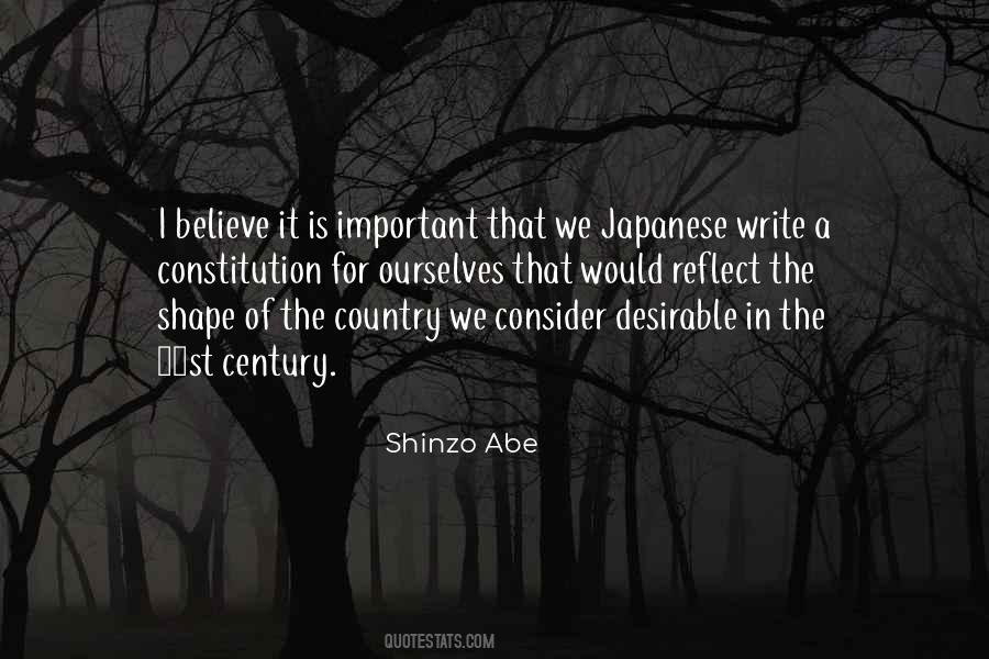 Shinzo Abe Quotes #1050120