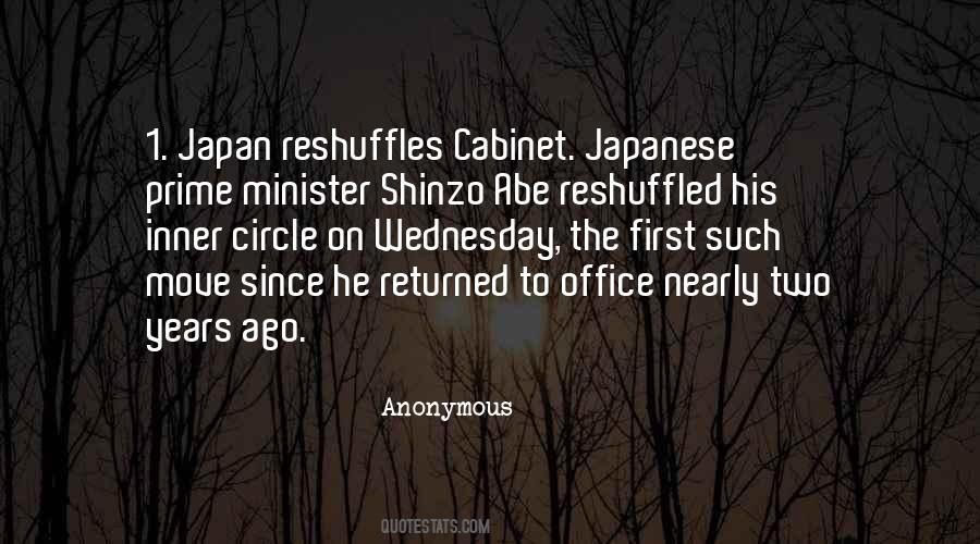 Shinzo Abe Quotes #1327632