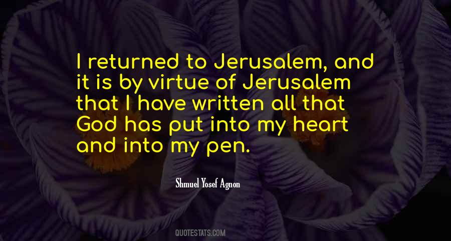 Shmuel Yosef Agnon Quotes #1701948