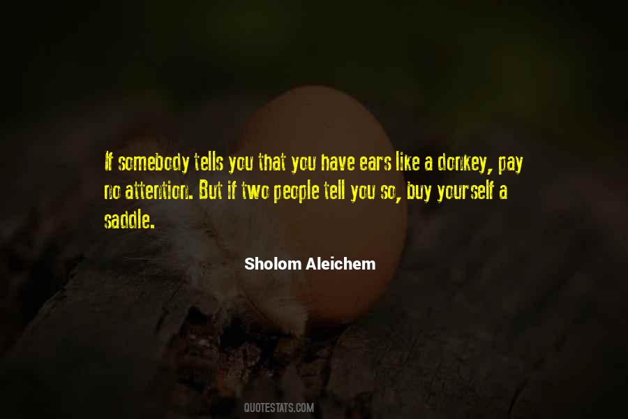 Sholom Aleichem Quotes #911265