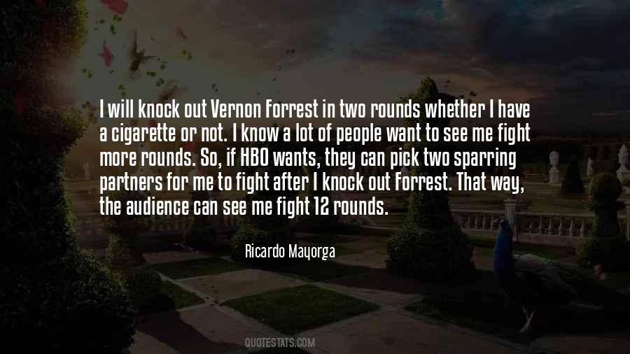Quotes About Sparring Partners #580088