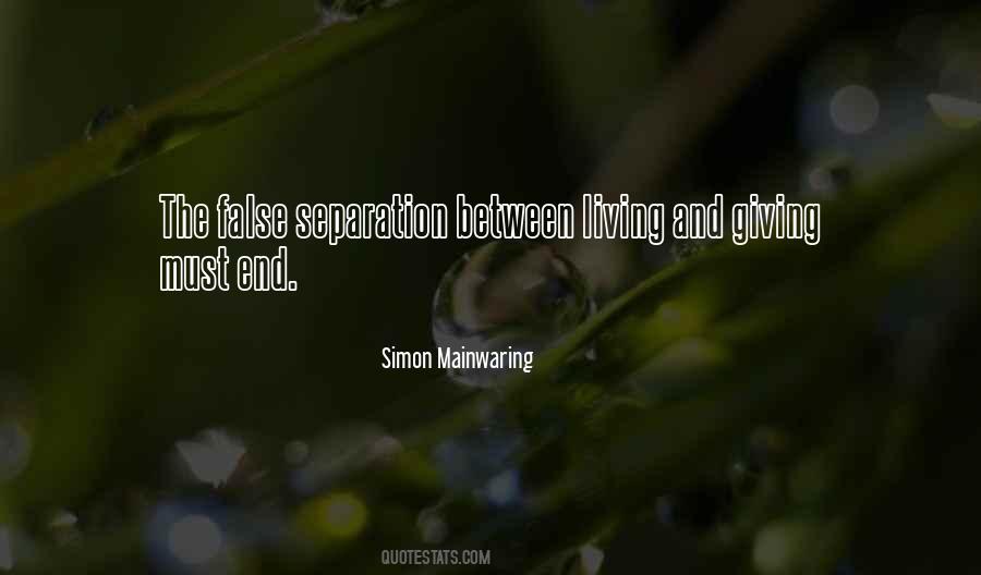 Simon Mainwaring Quotes #719210