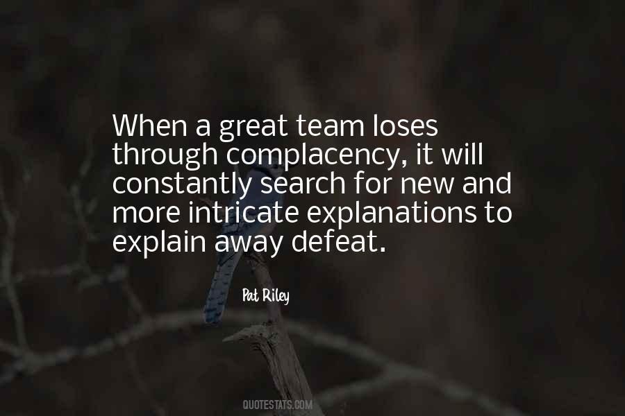 Quotes About Team Loses #1500920