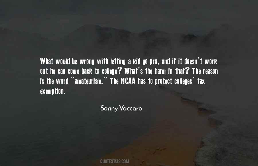 Sonny Vaccaro Quotes #163737