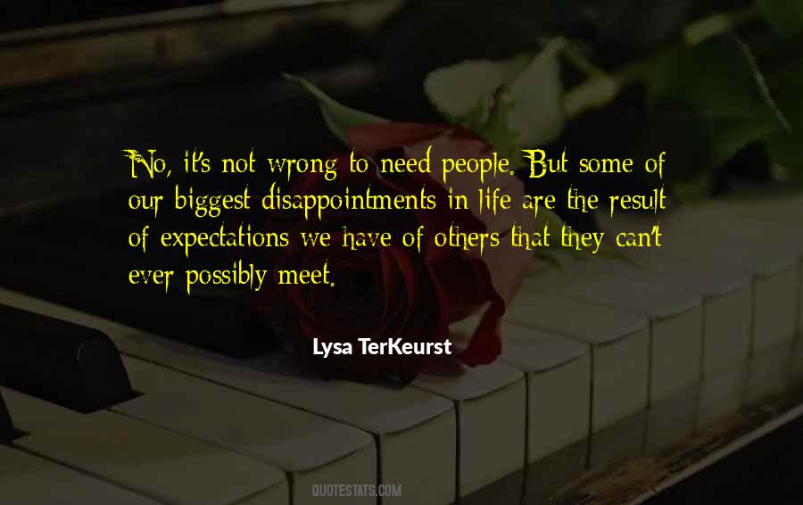 Quotes About People's Expectations #92524