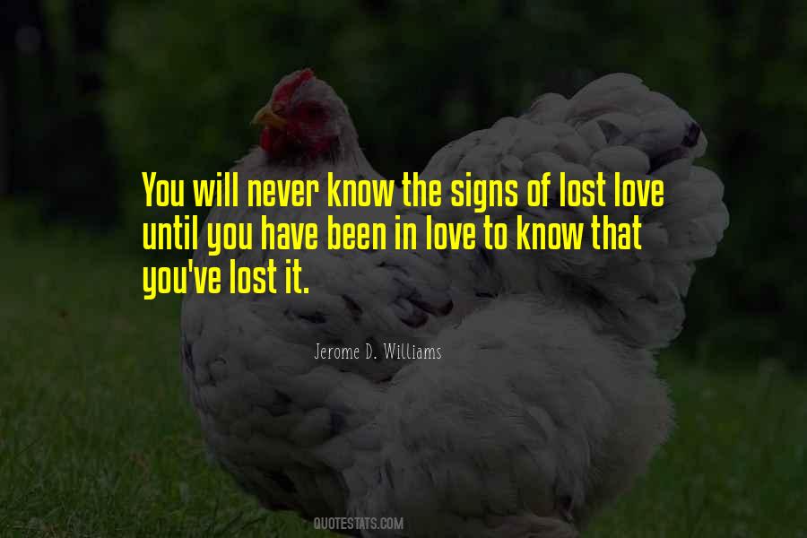 Quotes About Lost Love #232261