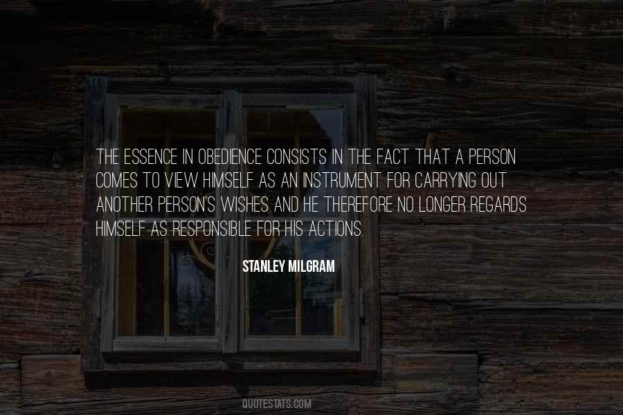 Stanley Milgram Quotes #142313