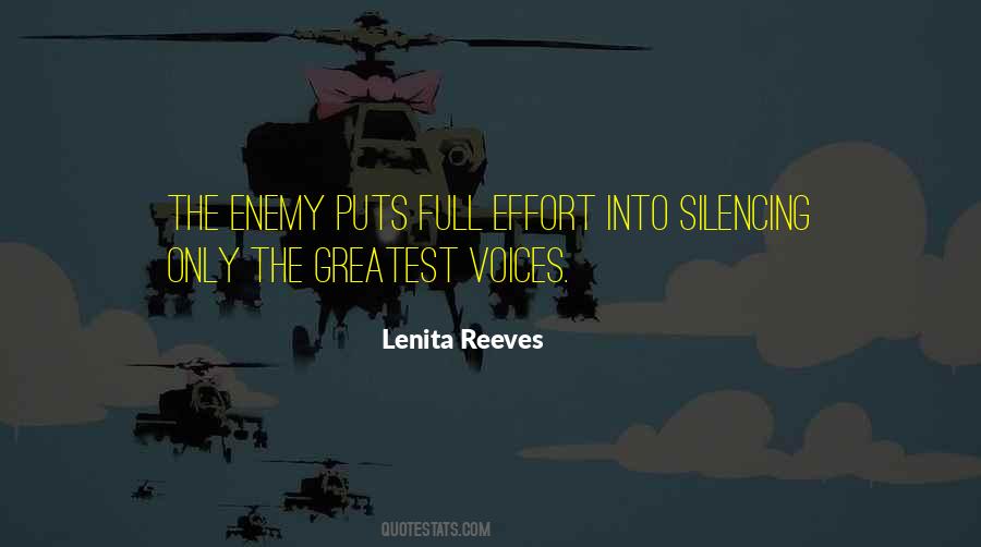 Quotes About Silencing #1419076