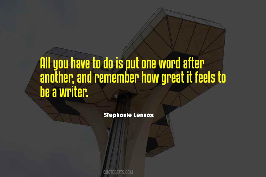 Stephanie Lennox Quotes #1418911