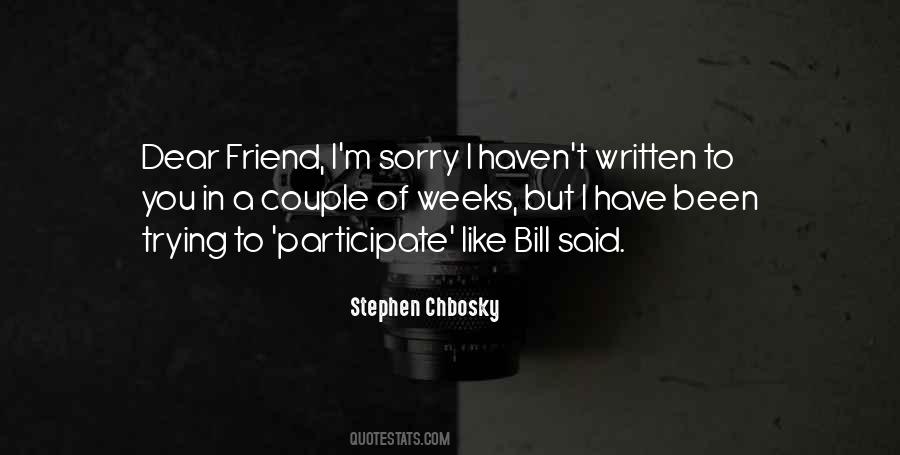 Stephen Chbosky Quotes #59260