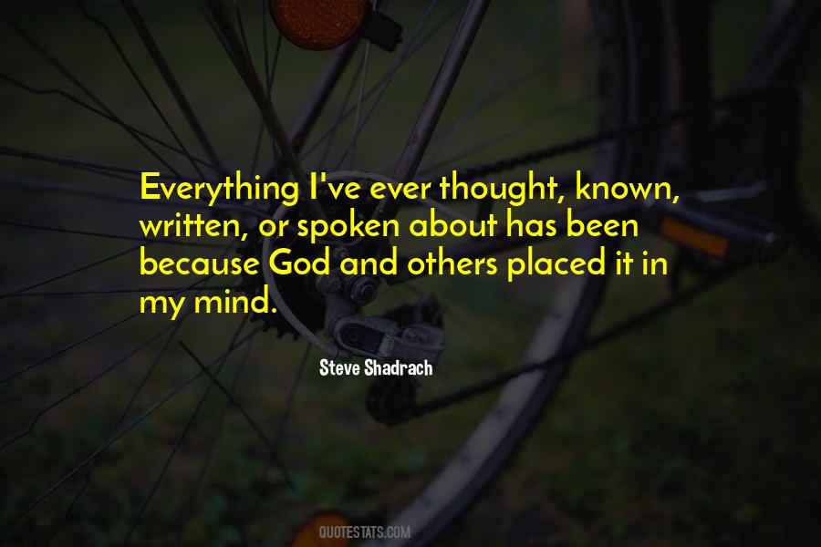 Steve Shadrach Quotes #265153