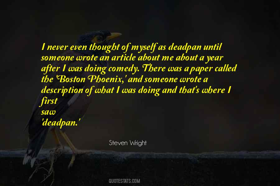 Steven Wright Quotes #227843