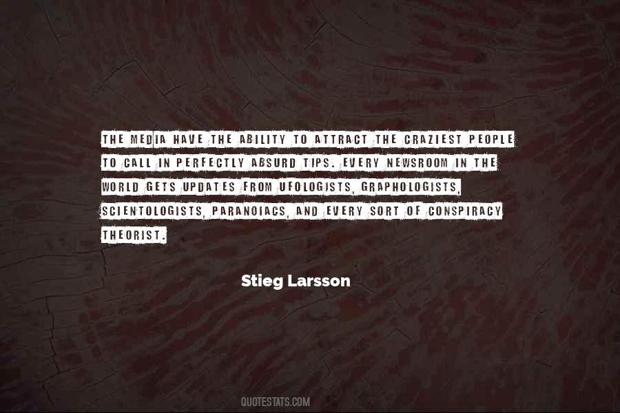 Stieg Larsson Quotes #650692
