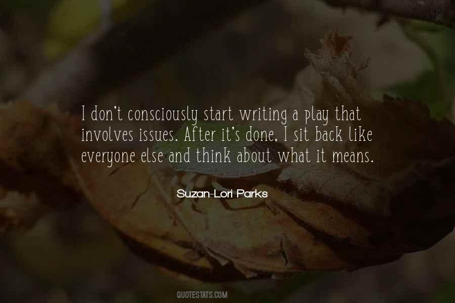 Suzan Lori Parks Quotes #1032274