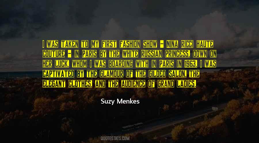 Suzy Menkes Quotes #47116 Suzy Menkes Quotes #47116