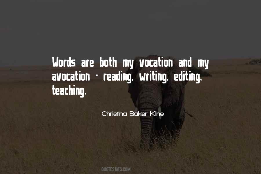 Quotes About Vocation #1015098