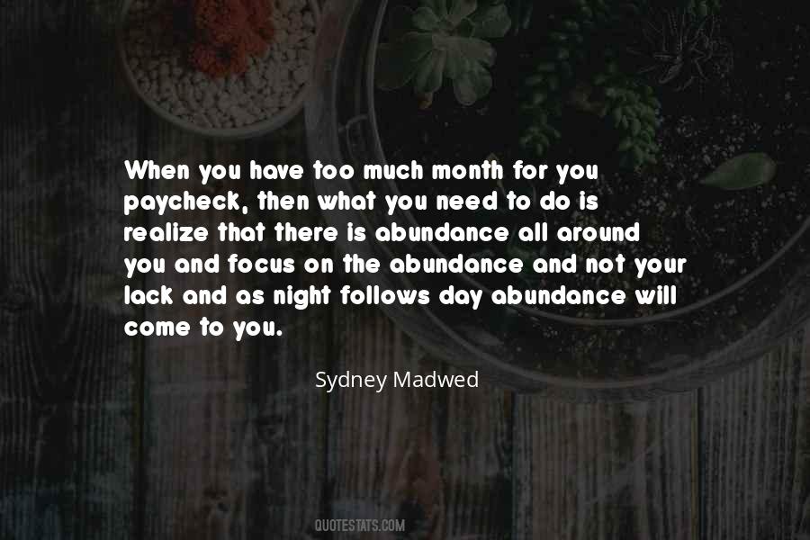 Sydney Madwed Quotes #957998