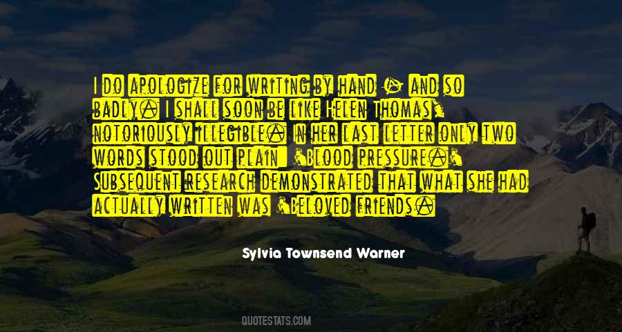 Sylvia Townsend Warner Quotes #402558