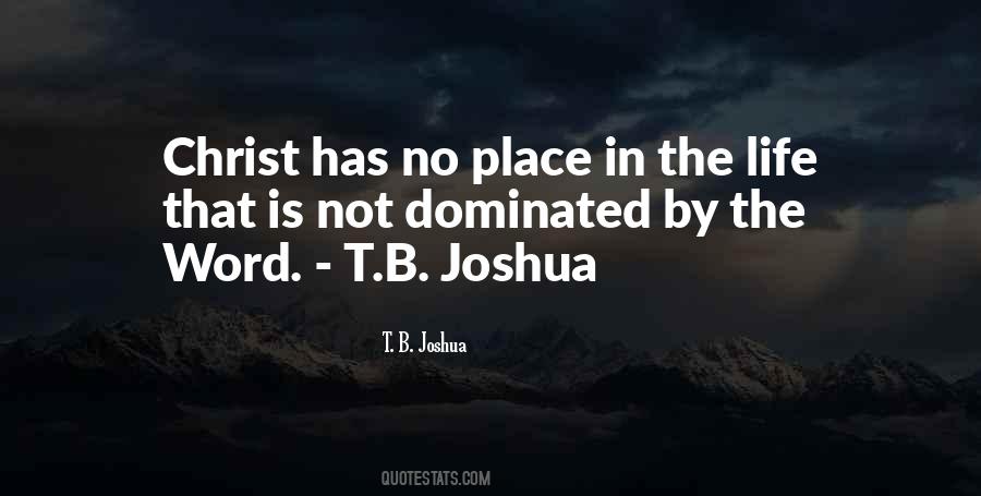 T B Joshua Quotes #1465791