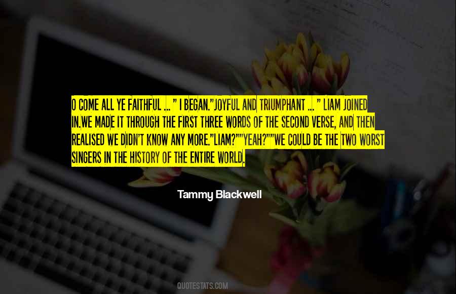 Tammy Blackwell Quotes #513333