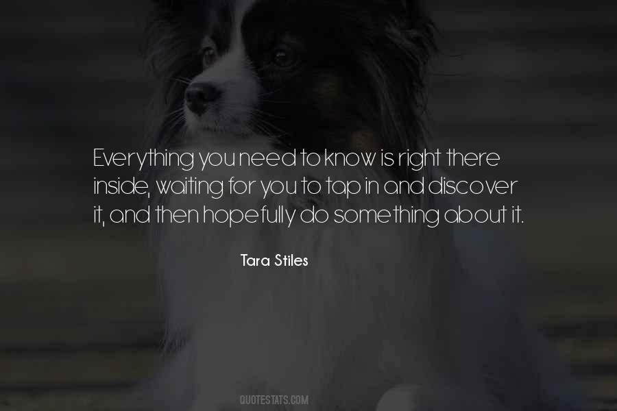 Tara Stiles Quotes #1665910