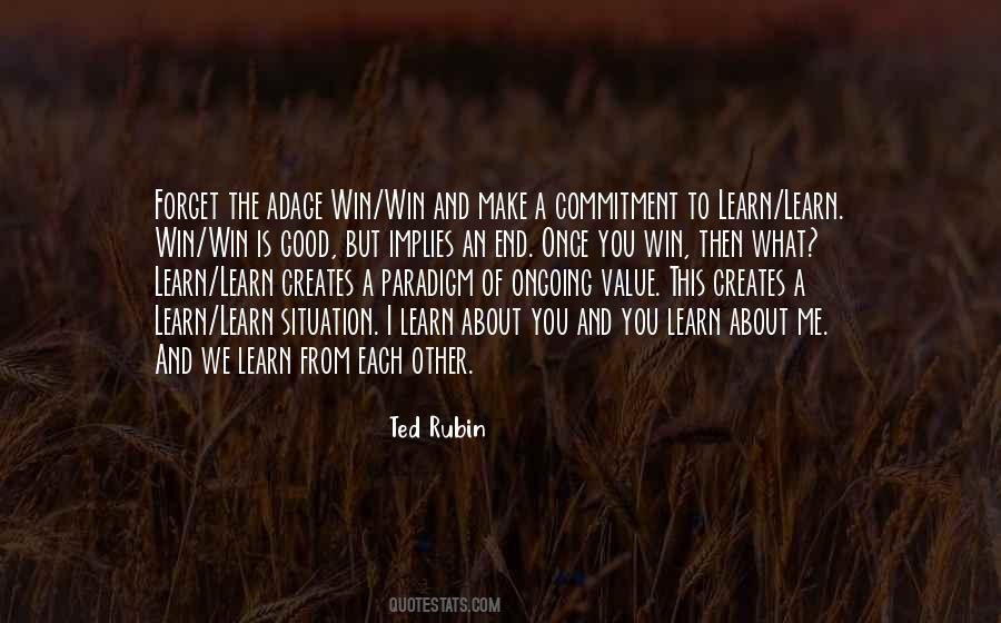 Ted Rubin Quotes #470432