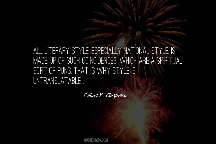 Quotes About Literary Style #891178