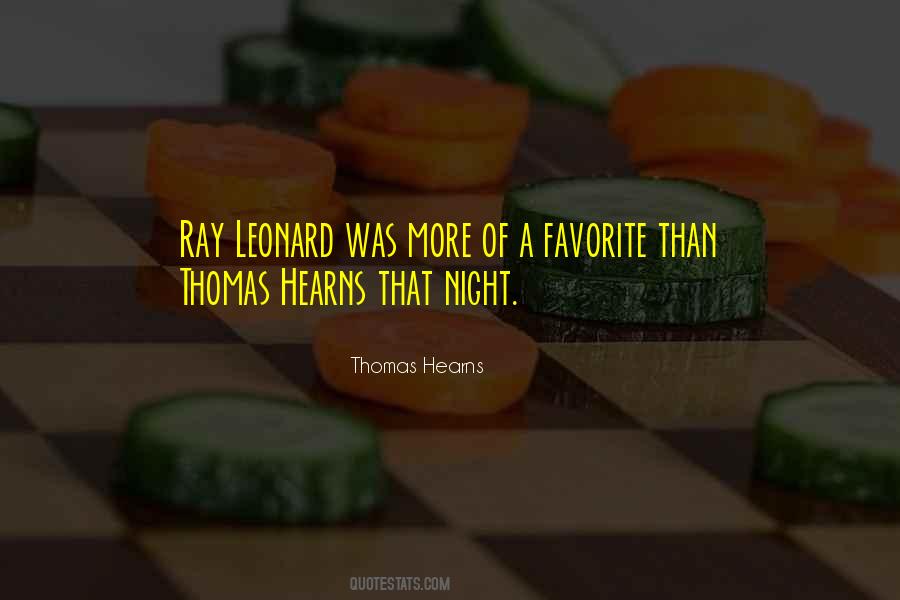 Thomas Hearns Quotes #495687