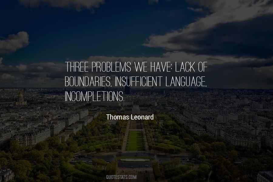 Thomas Leonard Quotes #1730354