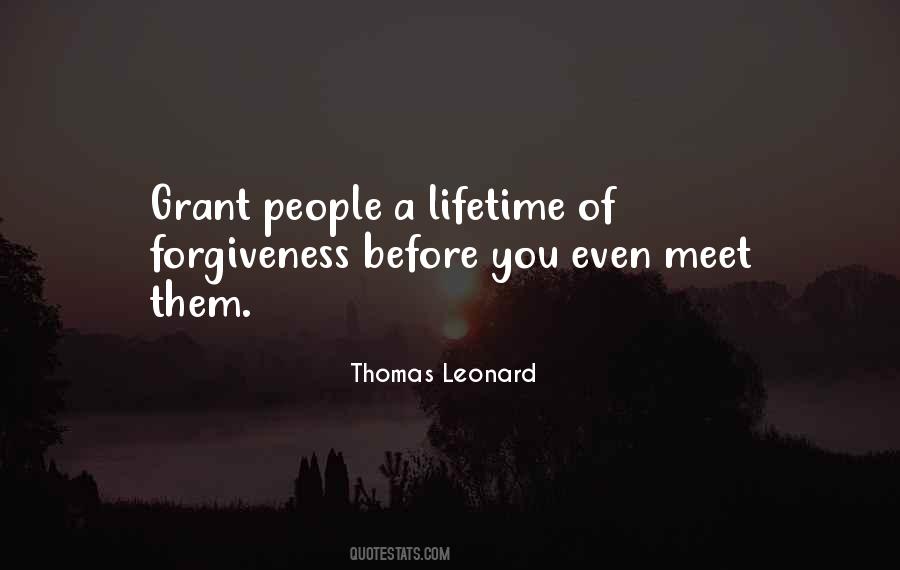 Thomas Leonard Quotes #1819644