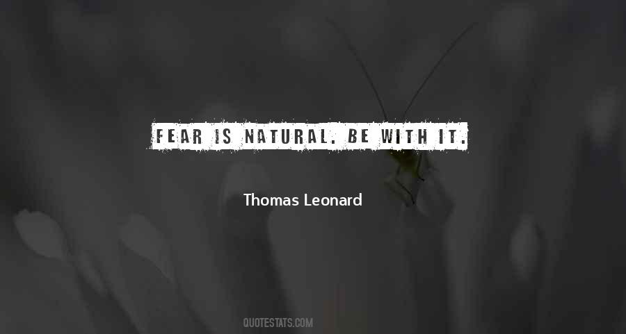 Thomas Leonard Quotes #312672
