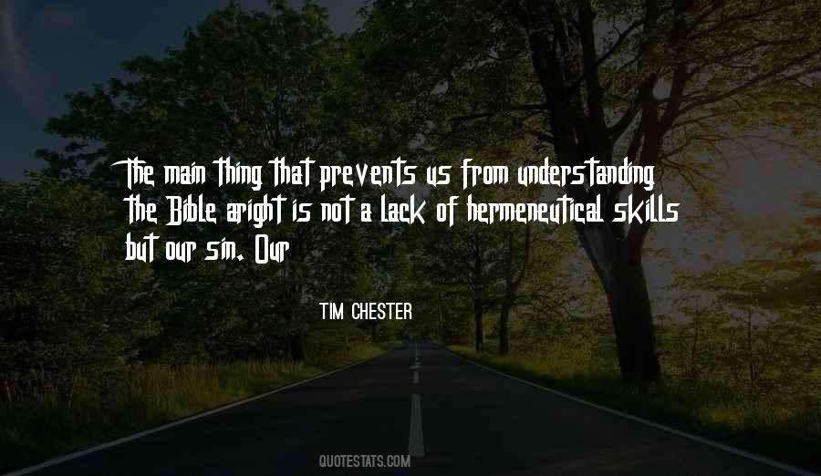 Tim Chester Quotes #758564