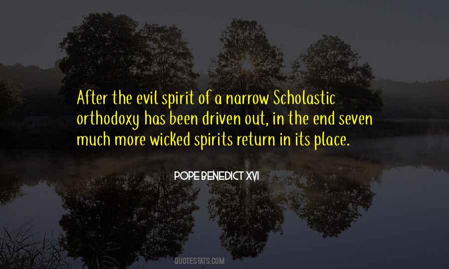 Quotes About Evil Spirits #19218