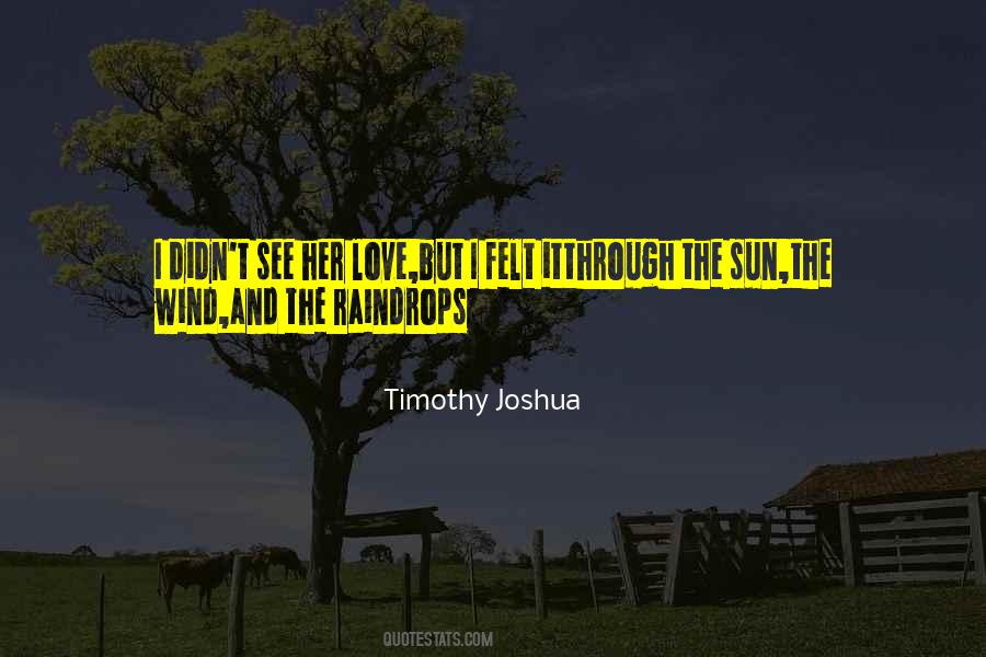 Timothy Joshua Quotes #1490940