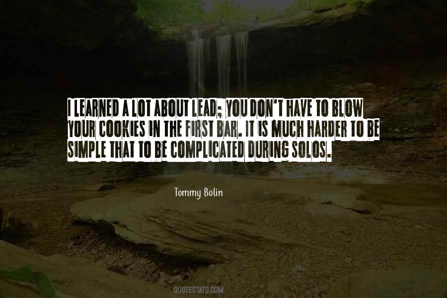 Tommy Bolin Quotes #1537656