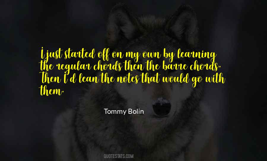 Tommy Bolin Quotes #667639